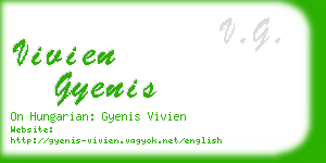 vivien gyenis business card
